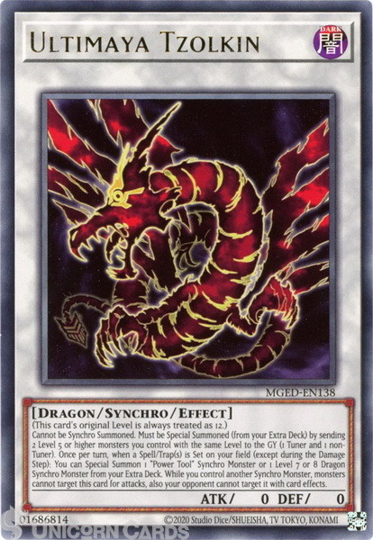 MGED-EN138 Ultimaya Tzolkin Rare UNL Edition Mint YuGiOh Card