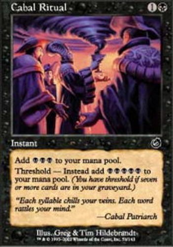 MTG magic cards 1x Cabal Ritual Torment NM-Mint, English
