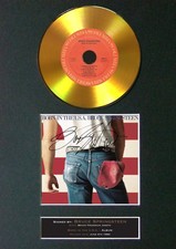 #147 Bruce Springsteen Born In The USA Gold Disc Framed Display Autograph Repro