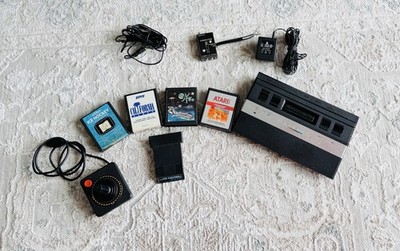 TESTED Atari 2600 Jr Bundle + 5 Games - Rare Zellers TIME WARP   US DUTY PAID