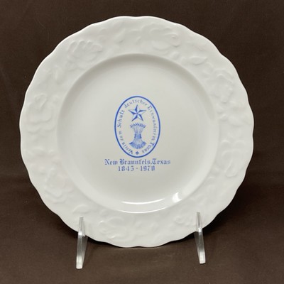 Vintage New Braunfels, Texas 125 year Commemorative  7'' Plate by Texcraft Austin