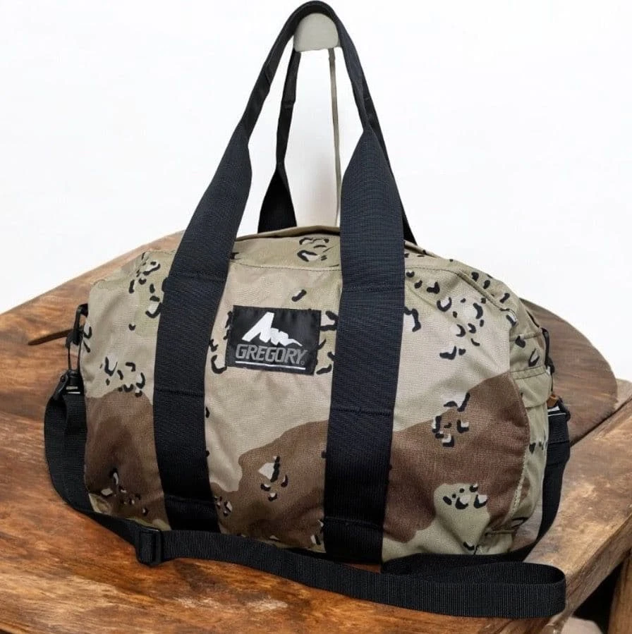 Gregory Hombres Muy Buen Estado Hecho en Estados Unidos Antiguo Logo Boston Chocolate Chip Camuflaje Años 90 Edición Limitada Foto 2 de 4