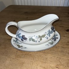 Royal Doulton Burgundy  Gravy boat and saucer TC1001