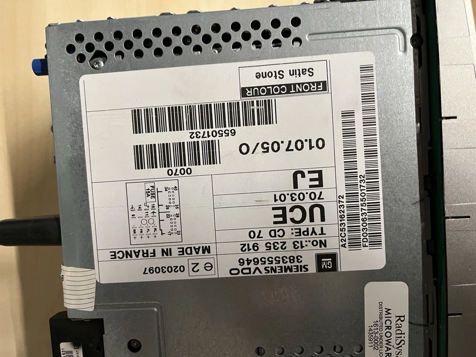 Siemens-VDO CD70 NAVI Radio CD 383555646 Opel Astra H Zafira B Vectra C - Bild 2 von 2