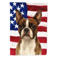 Carolines Treasures WDK6044CHF 40 x 28 in. Brindle  White Boston Terrier Ame...