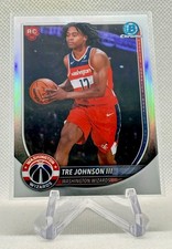 2025-26 Bowman Tre Johnson III Red Rookie Variation RC #BRR-6 - Wizards