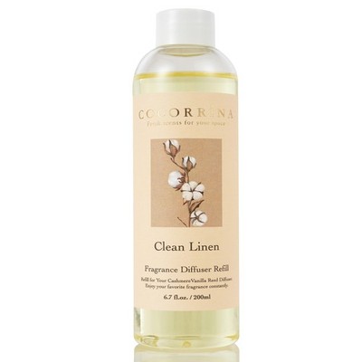 Cocorrína Reed Diffuser Refill - Clean 6.7 Fl Oz (Pack of 1), Linen