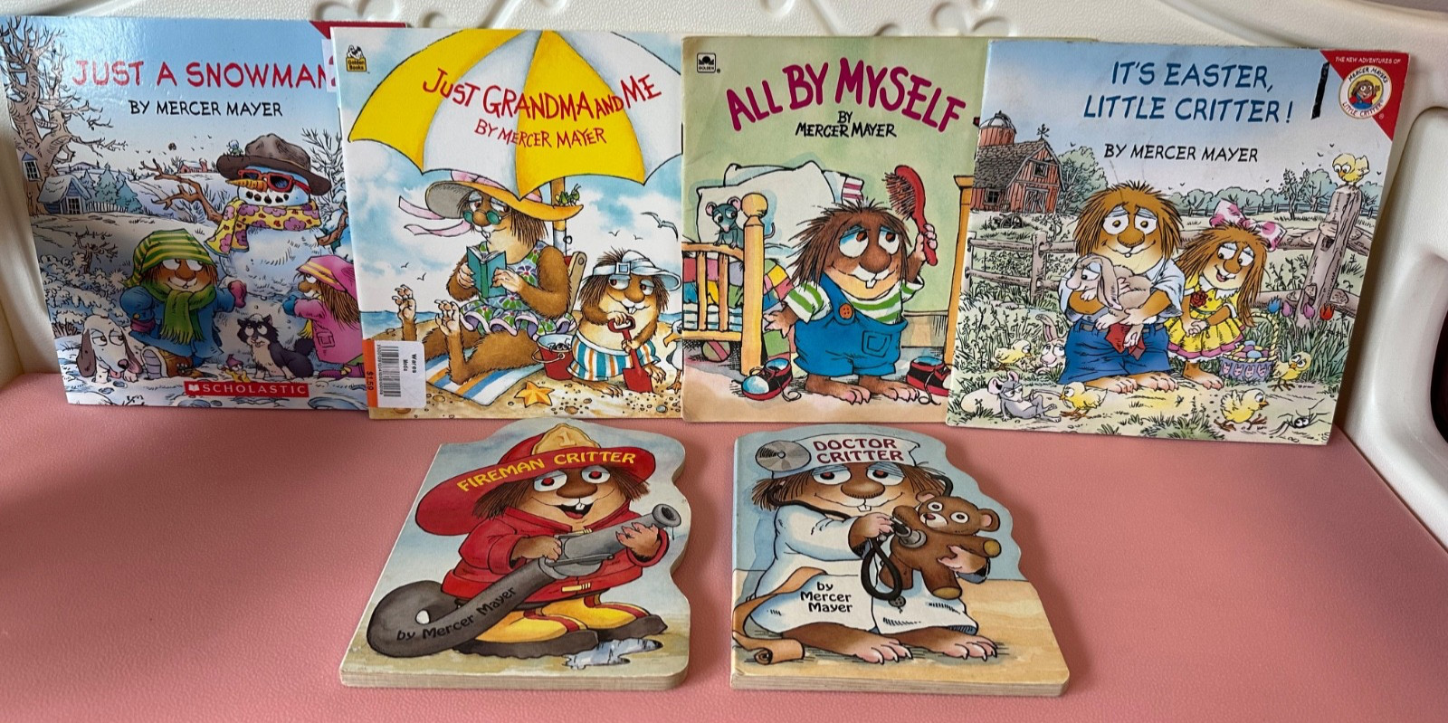 VTG Little Critter Book Lot of 6 Softcover Board Books Kids Toddler Y2K 90's