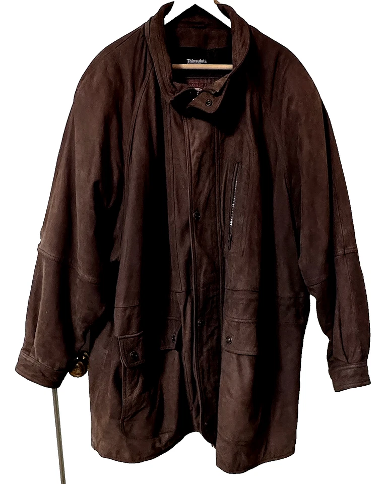 Parka de hombre 3X-4X Wilson's CUERO nobuck resistente a la intemperie con abrigo chaqueta aislante Foto 2 de 4