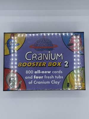 2002 Cranium Booster Box 2 800 Cards 4 Tubs Clay Brand New Sealed Board Game