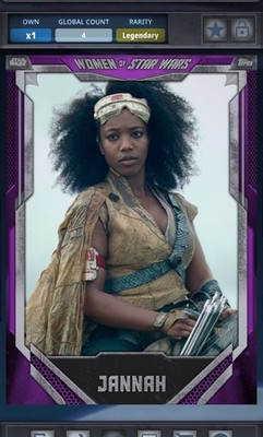 Star Wars Card Trader Jannah Women Of Star Wars Purple 4cc 2025 Digital