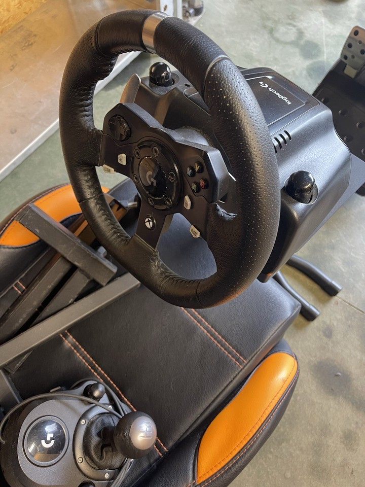 ADX Sim Rig with Logitech wheel and pedals | eBay UK