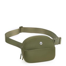 Fanny Packs for Women Men, Belt Bag with 4 Zipper Pockets, Fashion B-Green