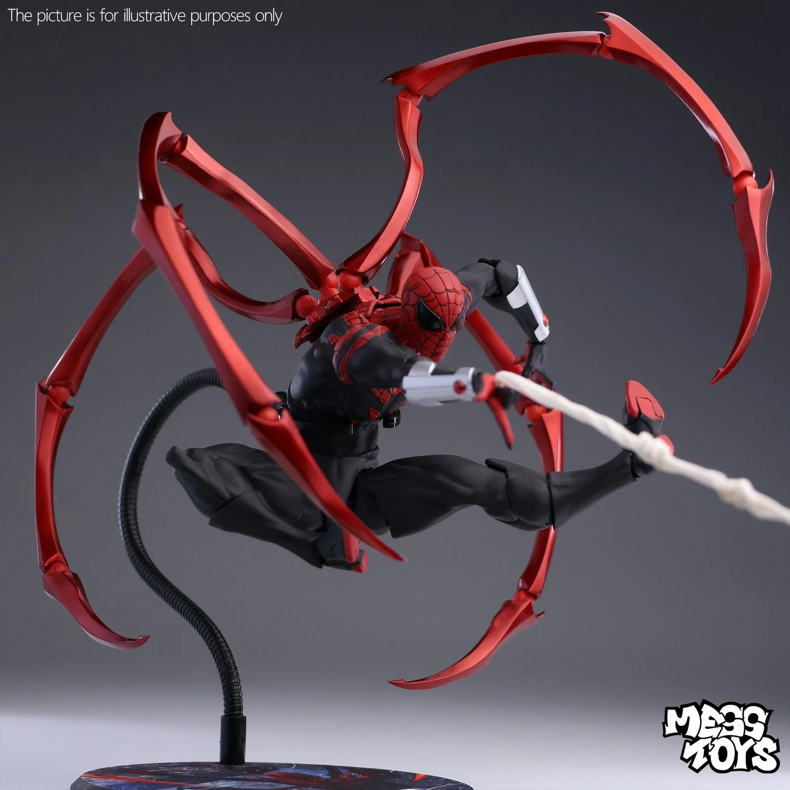 Mess Toys Superior Neighbor Spiderman Octopus Spider 1/12 Action Figure US STOCK image 17