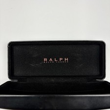 Ralph Lauren Hard Shell Designer Eye Glass Black Clam Shell CASE ONLY 7 x 3