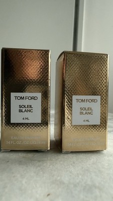 (2) Tom Ford Soleil Blanc 4ml/0.14fl.oz. Eau De Parfum Travel Splash New In Box