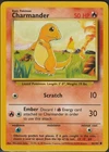 Charmander 46/102 Base Set Common Pokemon Card
