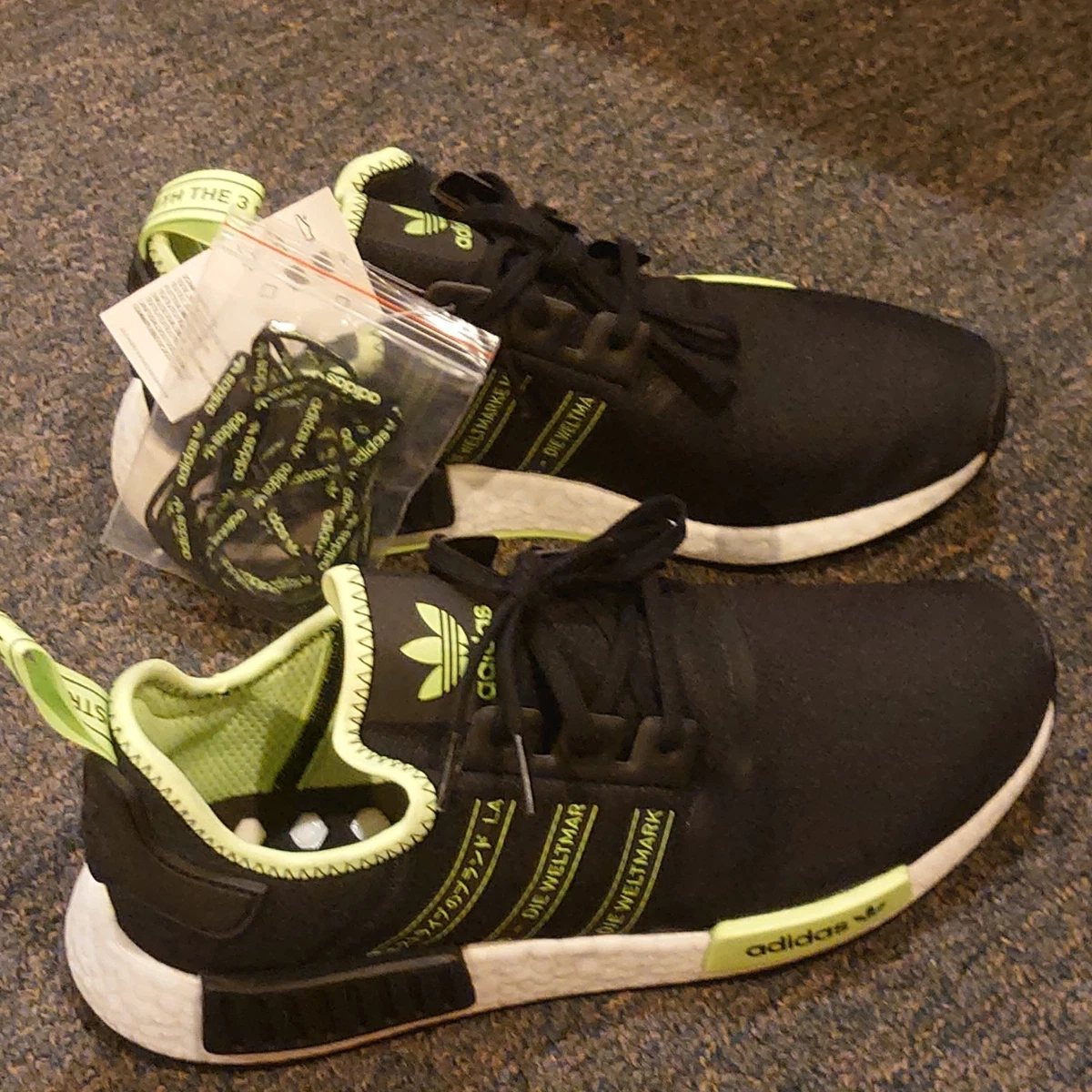 adidas NMD_R1 Black Signal Green for Sale | Authenticity Guaranteed | eBay