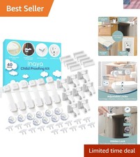 Essential Baby Proofing Kit - 40-Safety Features: Locks, Covers  Bumpers