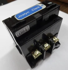 JOSLYN CLARK 7001-7140-11 40A DC CONTACTOR 2 N/O + 1 N/C 120VAC COIL (084)