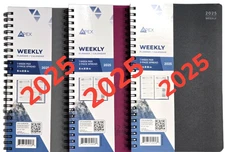 2025 Weekly/Monthly  Planner, organizer, Appointment book, 5" x 8" Select color