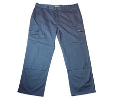 Workwear Men's Grey Cargo Work Trousers W40 L31 Cut Resistant Safety Pants