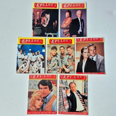 Vintage Epi-Log Magazine Lot (1991-1993) - 7 Sci-Fi & Fantasy TV Episode Guides