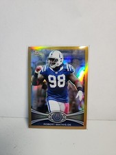 2012 Topps Chrome Robert Mathis #5 Gold Border Refractor /50