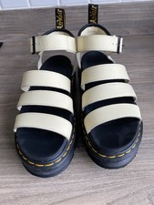 Dr Martin Blaire Cream Ladies Sandals 6.5