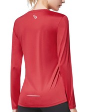 Women's Long Sleeve T-Shirt Quick Dry Running Hiking Shirts Workout Active Tr...