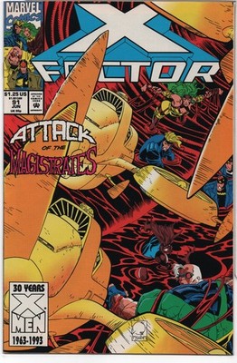 X-FACTOR #91   JOE QUESADA COVER ART   UNDERPINNINGS   DIRECT EDITION - 1993