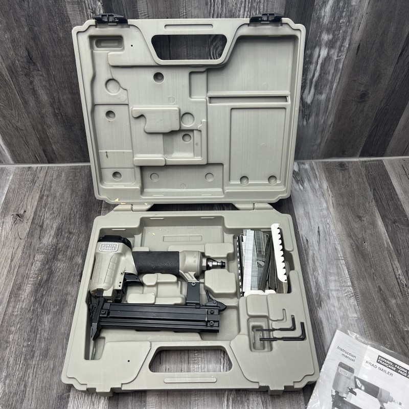 Porter Cable BN125 18 Gauge Brad Nailer Kit With Case & Nails Pneumatic Nailer
