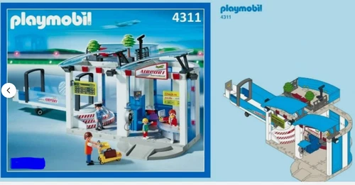 Playmobil -- spare part - airport / boarding gateway 4314/4311
