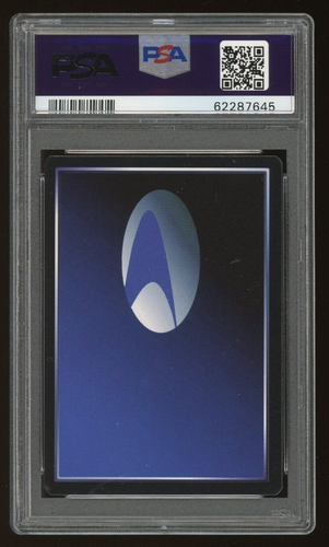 Star Trek CCG Black Border Limited Premiere U.S.S. Enterprise PSA 8 Rare 645 - Picture 2 of 2