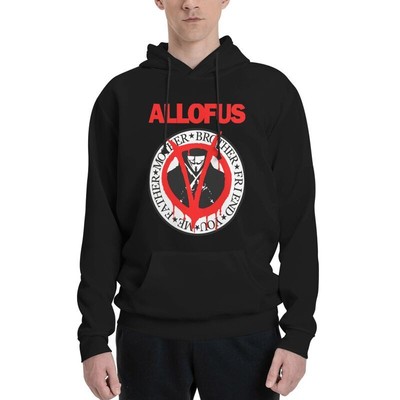 V for Vendetta Pullover Hoodie Mens Sweatshirt Drawstring Long Sleeve
