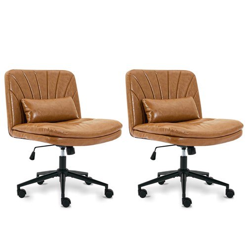 Criss Cross Office Chair Executive Home Office Task Computer Desk Chair 2PCS Set