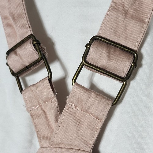 Mono bordado floral rosa artesanal NY niñas y camisa a juego 5T 2 piezas - Imagen 10 de 15