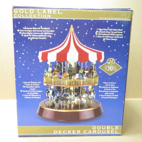Mr. Christmas Animated Double Decker Carousel Music Lights Spins 30 Songs VIDEO - Picture 10 of 11