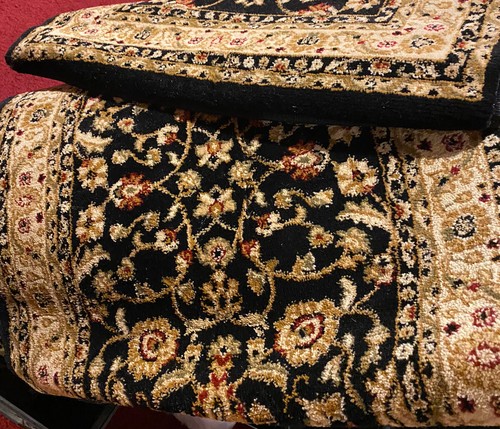25' Stair Runner Rug Westerly Marash Luxury Collection Stair Carpet in Black - Picture 7 of 8