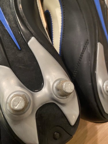 NIKE Vintage Mercurial R9 FG Black/White/Blue Football Soccer Boots RARE UK12 - Picture 13 of 15