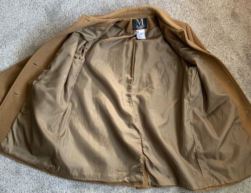 Mulberry Street LARGE Damen Einreiher Wollmischung Mantel Jacke Taschen - Bild 3 von 9