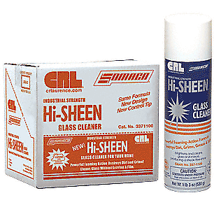 CRL 3371100 SOMACA Hi-SHEEN Glass Cleaner - 19 oz Can - pack of 12 - Picture 2 of 5