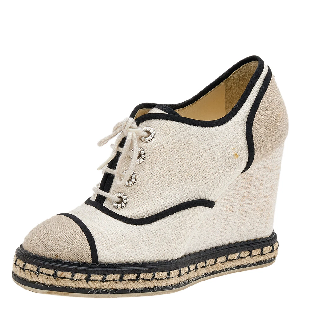 Chanel wedge best sale sneakers