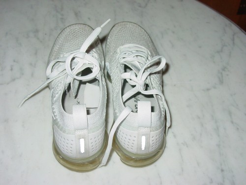 2017 Womens Nike Air Vapormax Flyknit 2 White/Platinum Running Shoes Size 6.5 - Picture 3 of 12