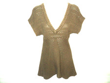 Calvin Klein Jeans Knit Mini Dress Women's Size L (Runs Smaller) Light Brown