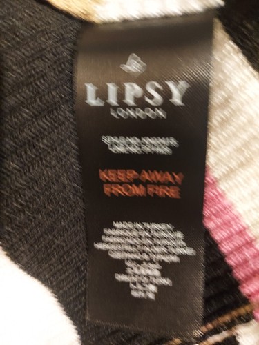 LIPSY Multi-Coloured Stripe Knitted Dress - UK 8 / EU 36 - Picture 7 of 8