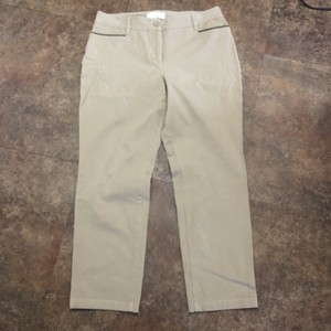 Talbots-Pants-Size-10P-Curvy-Beige-Tan-Petite-JO3069