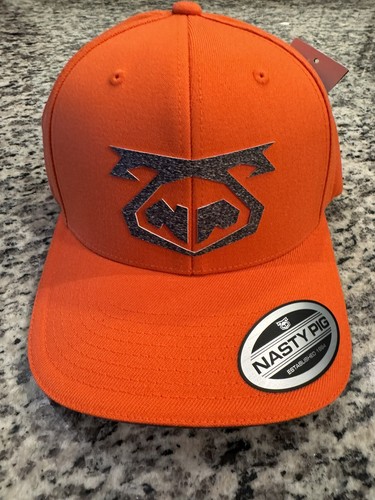 Nasty Pig L/XL Snout 2 Tone Cap Flame Orange/Static Grey - Picture 2 of 7