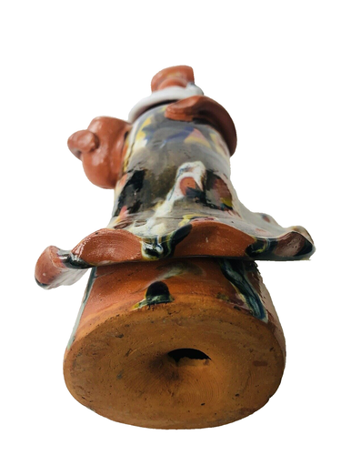 Artesian Dominican Republic Terracotta Clay Pottery Sculpture Doll Figurine - Picture 5 of 15
