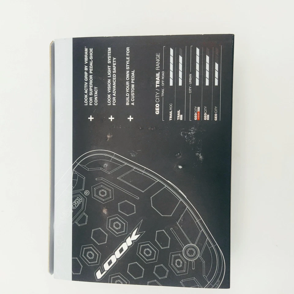 LOOK Geo Trail Grip Pedals - Platform 9/16" Mountain City Bike Vibram Grip  Red - Image 4 of 4